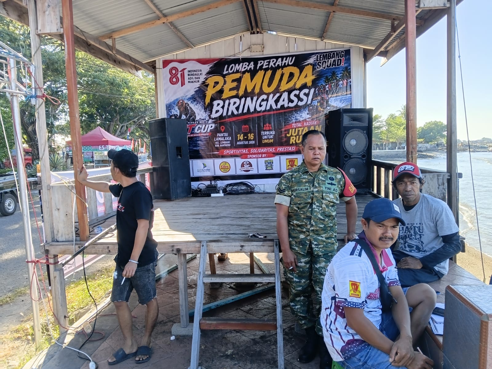 Semalam persiapan, Pagi Ini Dikawal! Balap Perahu Lamalaka Kel Lembang Siap memeriahkan HUT RI ke -81 